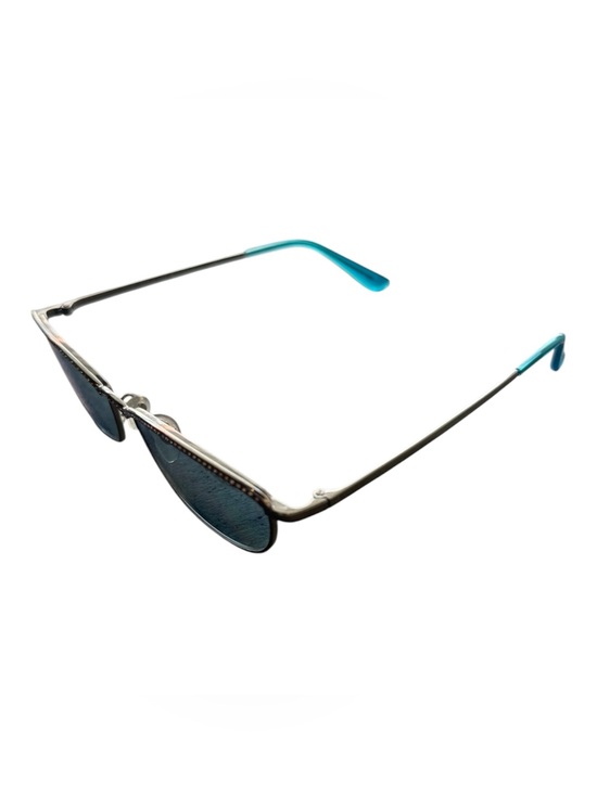 Vogue Teal Temple Gold Crystal-Stud Cat-Eye Glasses